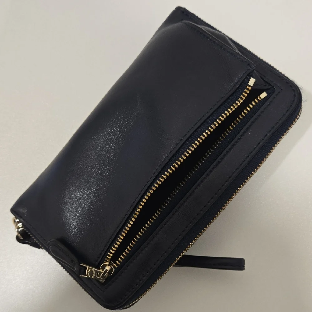 Coach Blue Leather Wristlet - Picture 5 of 14